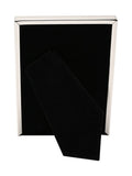 Widdop white silver plated photo frame for 5x7 photos, imported from the UK