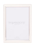 Widdop white silver plated photo frame for 5x7 photos, imported from the UK