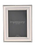 Widdop silver-toned border edge photo frame 5x7 (British brand)
