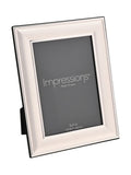 Widdop silver-toned border edge photo frame 5x7 (British brand)