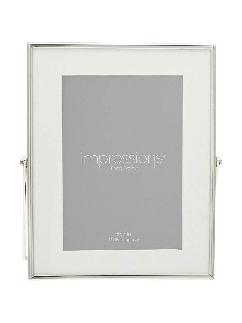 Widdop silver photo frame 5x7 inch white border - British product