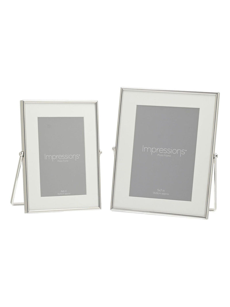 Widdop silver photo frame 5x7 inch white border - British product