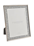 Widdop silver glitter 6x8 picture frame, UK version