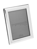 Widdop silver curved edge photo frame 5x7 inch (British brand)