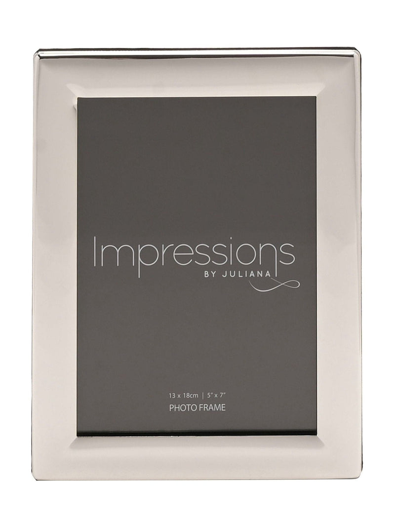 Widdop silver curved edge photo frame 5x7 inch (British brand)