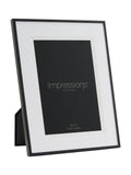 Widdop black aluminium 5x7 photo frame - British product