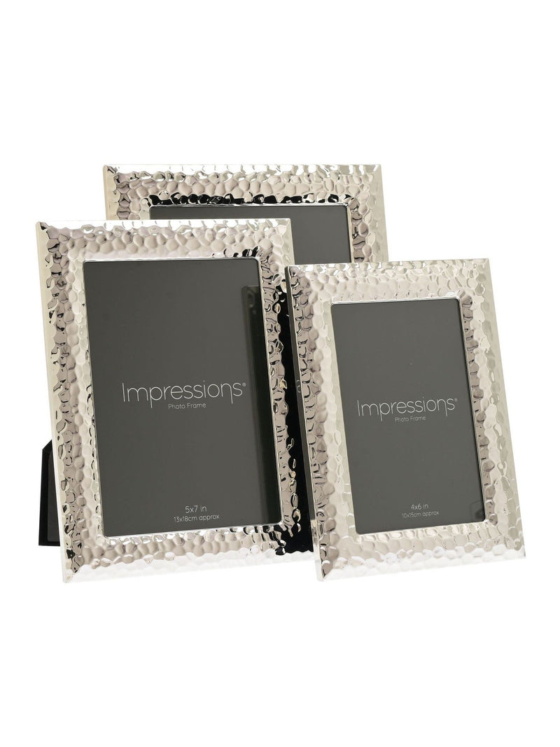 Widdop silver textured photo frame 5x7 - British product