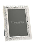 Widdop silver textured photo frame 5x7 - British product