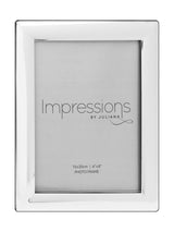 Next Impressions by Juliana Widdop Silver Curved Edge Photo Frame for 6x8 Inch Photographs- Buy online at McGrocer
