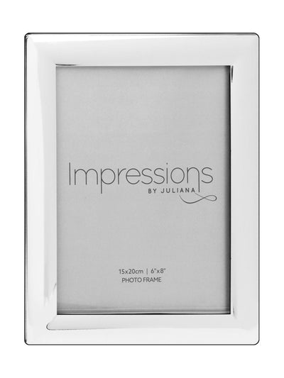 Next Impressions by Juliana Widdop Silver Curved Edge Photo Frame for 6x8 Inch Photographs- Buy online at McGrocer