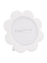 Next Widdop White Flower Shaped Oval Acrylic and Epoxy Photo Frame- Buy online at McGrocer
