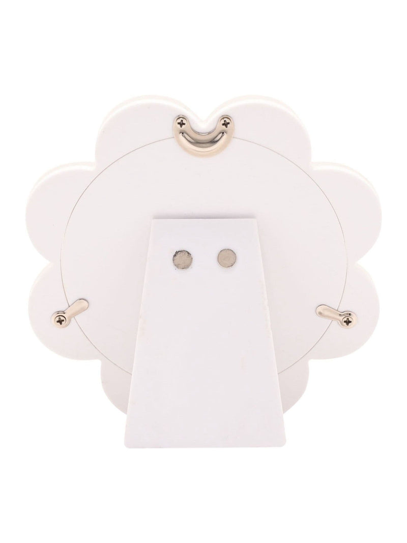Widdop white flower shaped acrylic photo frame - British product