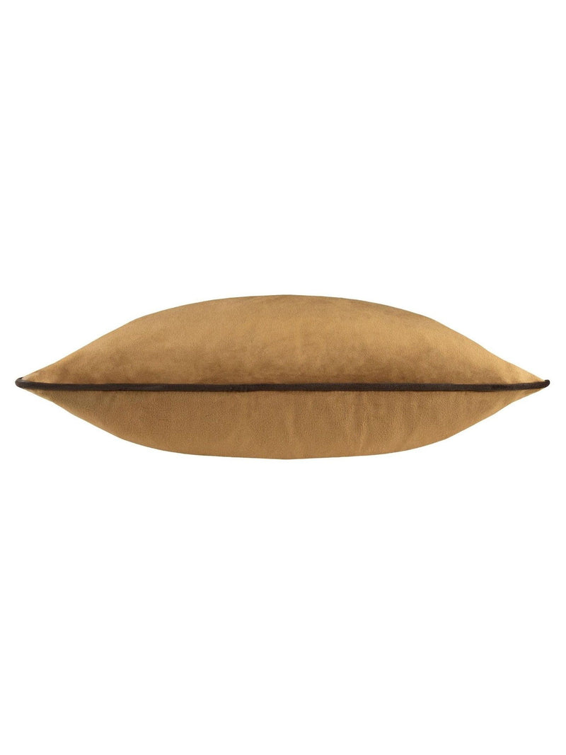Furn Meridian velvet cushion caramel chocolate 55x55cm, UK version