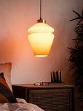Rockett St George vintage butterscotch glass pendant 32.5cm (British brand)