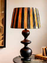 Next Rockett St George Black Stripped Shade and Resin Table Lamp- Buy online at McGrocer