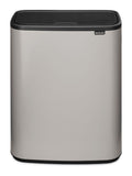 Brabantia Bo Touch Bin 60 litre soft grey, imported from the UK