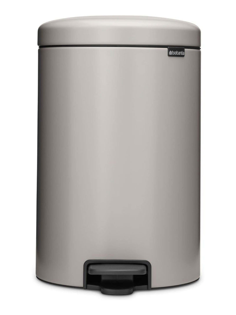 Brabantia Soft Grey NewIcon pedal bin 20L, imported from the UK