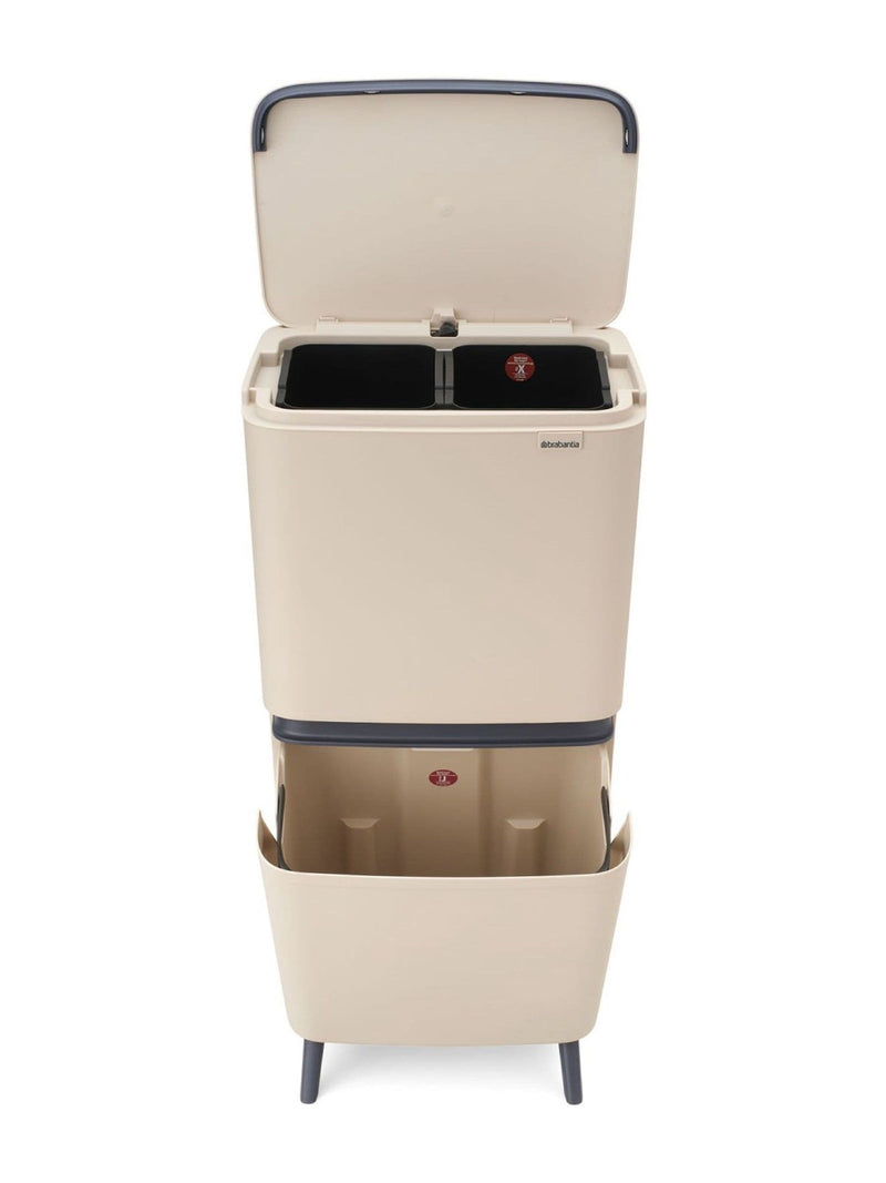 Brabantia SortUp recycle bin soft beige 20+25L, imported from the UK
