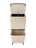 Brabantia SortUp recycle bin soft beige 20+25L, imported from the UK