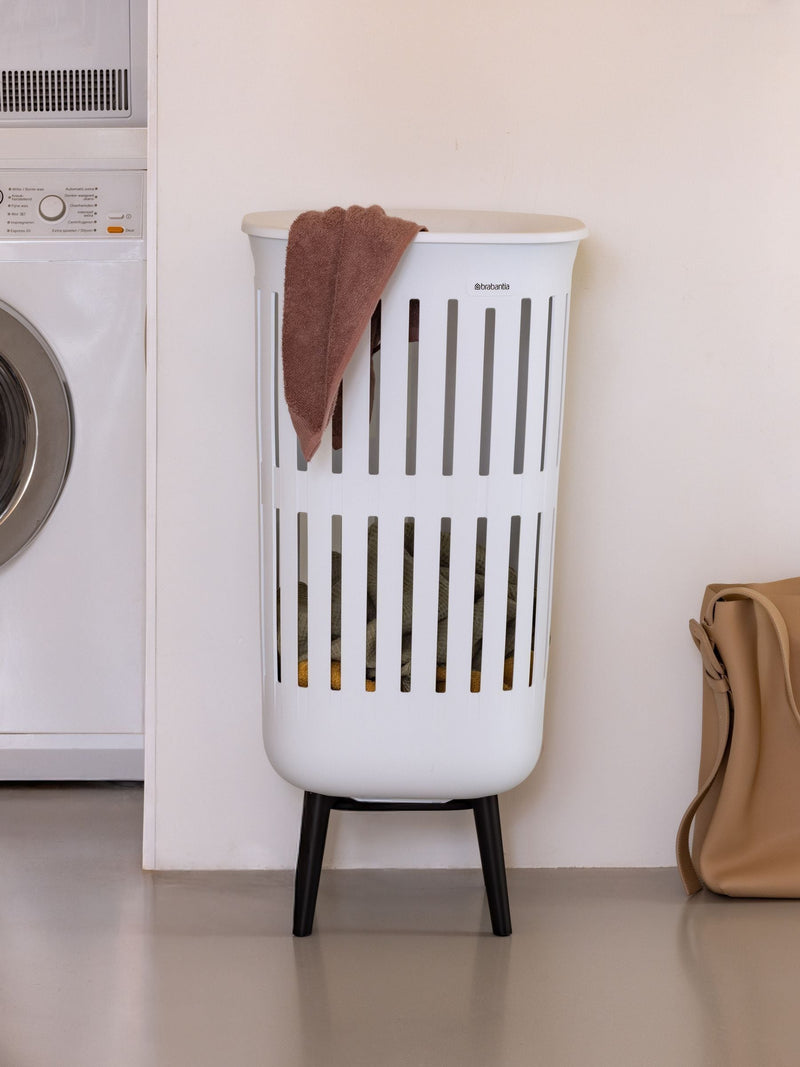 Brabantia Collect-It white laundry basket 55L - British product