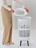 Brabantia Collect-It white laundry basket 55L - British product