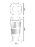 Brabantia Collect-It laundry basket black 55L (British brand)