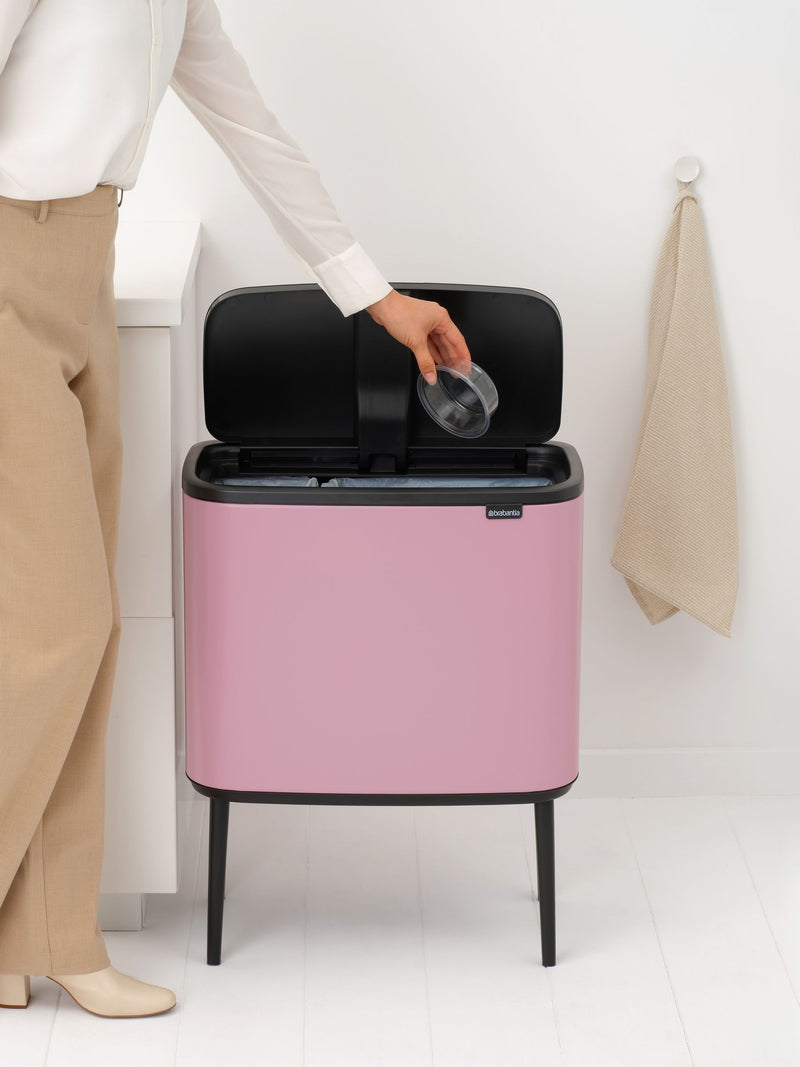 Brabantia Bo Touch Bin Lilac Pink 23+11L, UK version