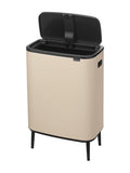 Brabantia Bo Touch Bin soft beige 60 litre (British brand)