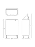 Brabantia Bo Touch Bin soft beige 60 litre (British brand)