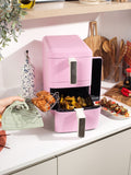 Salter VertiCook stackable air fryer 9L pink, imported from the UK