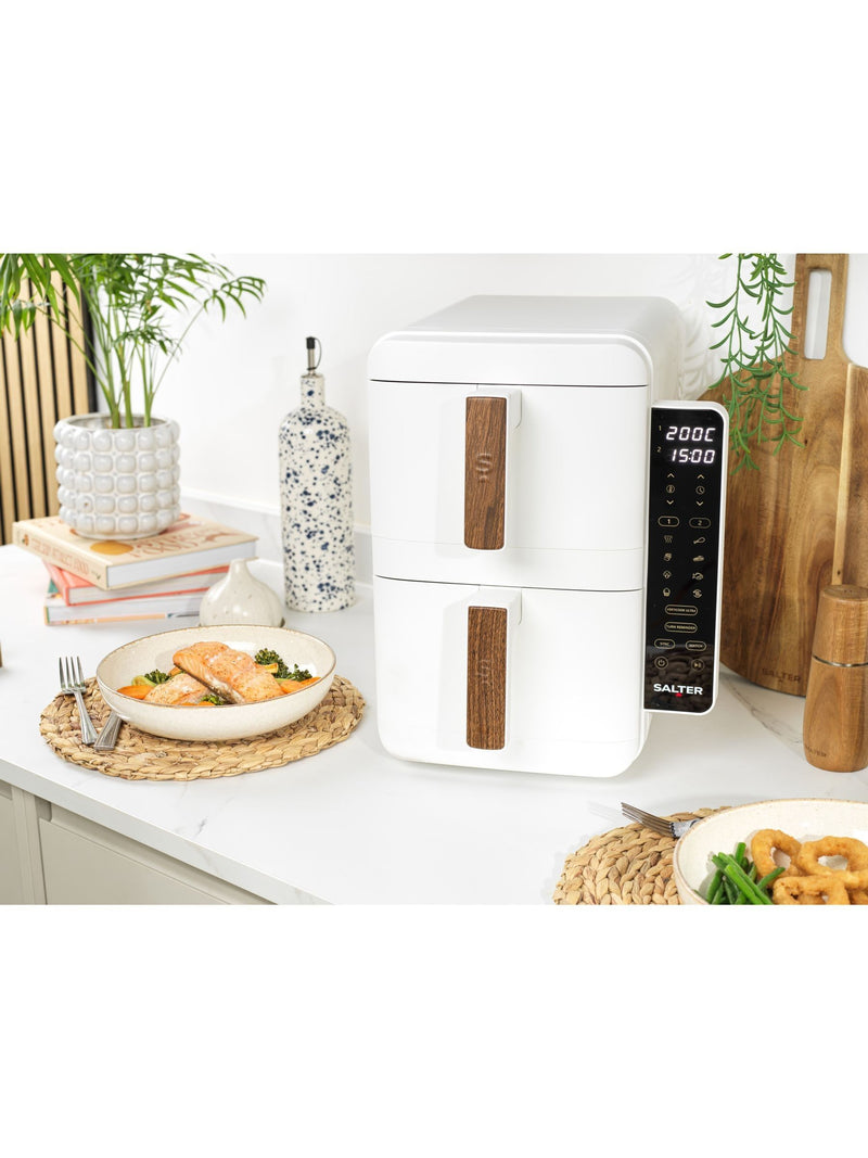 Salter black Toronto stackable air fryer 9L, UK version