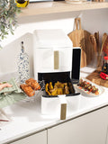 Salter White Alchemy stackable air fryer 9L, imported from the UK