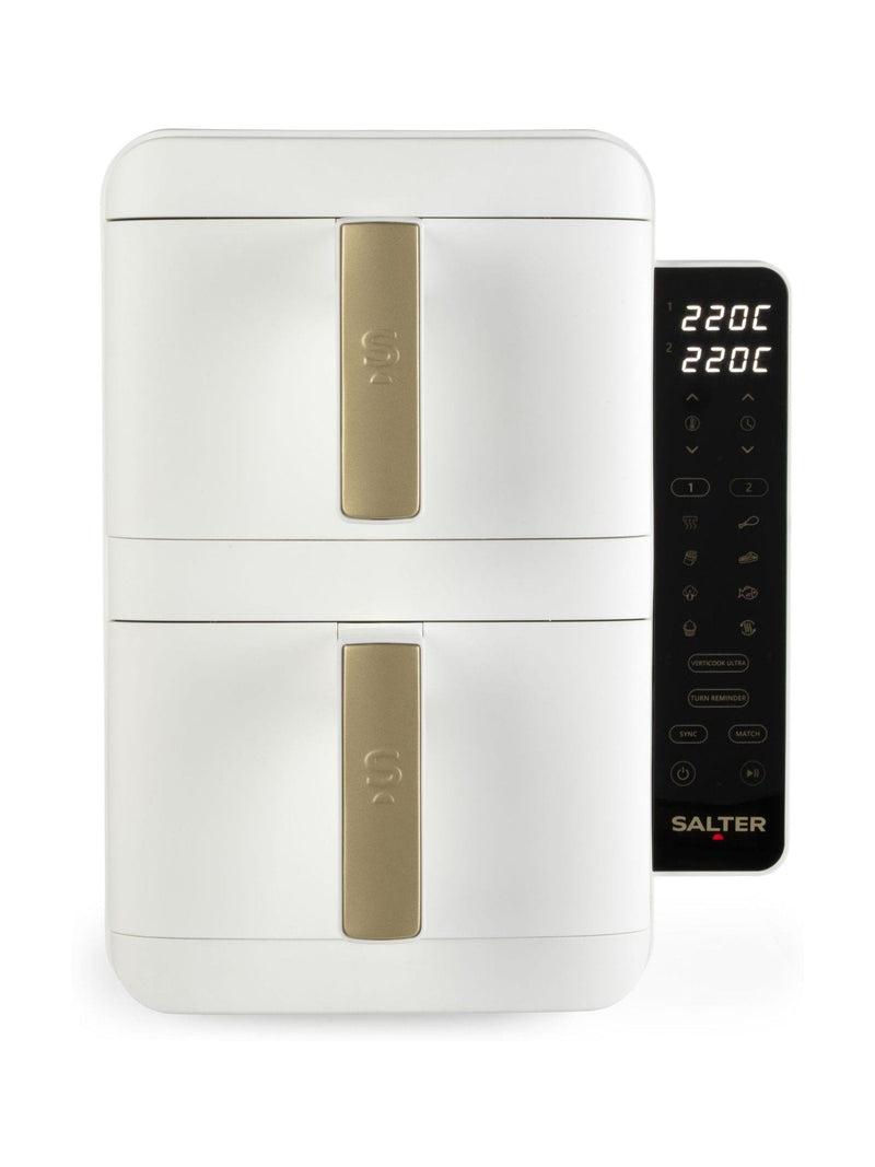 Salter White Alchemy stackable air fryer 9L, imported from the UK