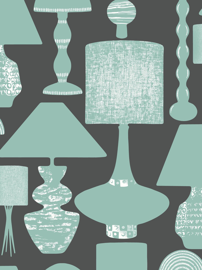 Ohpopsi wallpaper Ash Duck Egg Boogie Lights 10m - British product