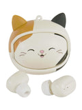 Squishmallows white SQM Spin wireless earphones, imported from the UK