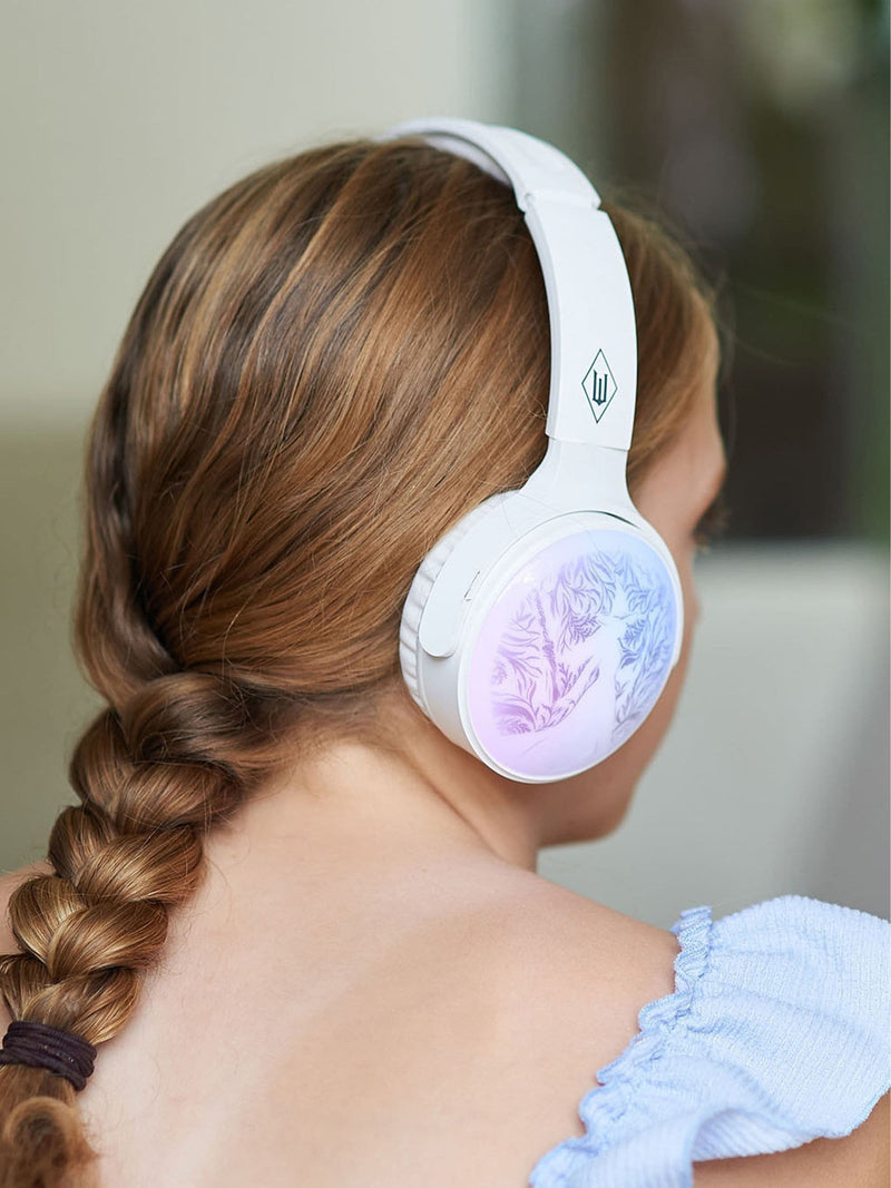 Wicked white light-up Bluetooth headphones, imported from the UK