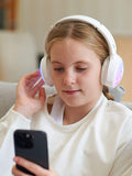 Wicked white light-up Bluetooth headphones, imported from the UK