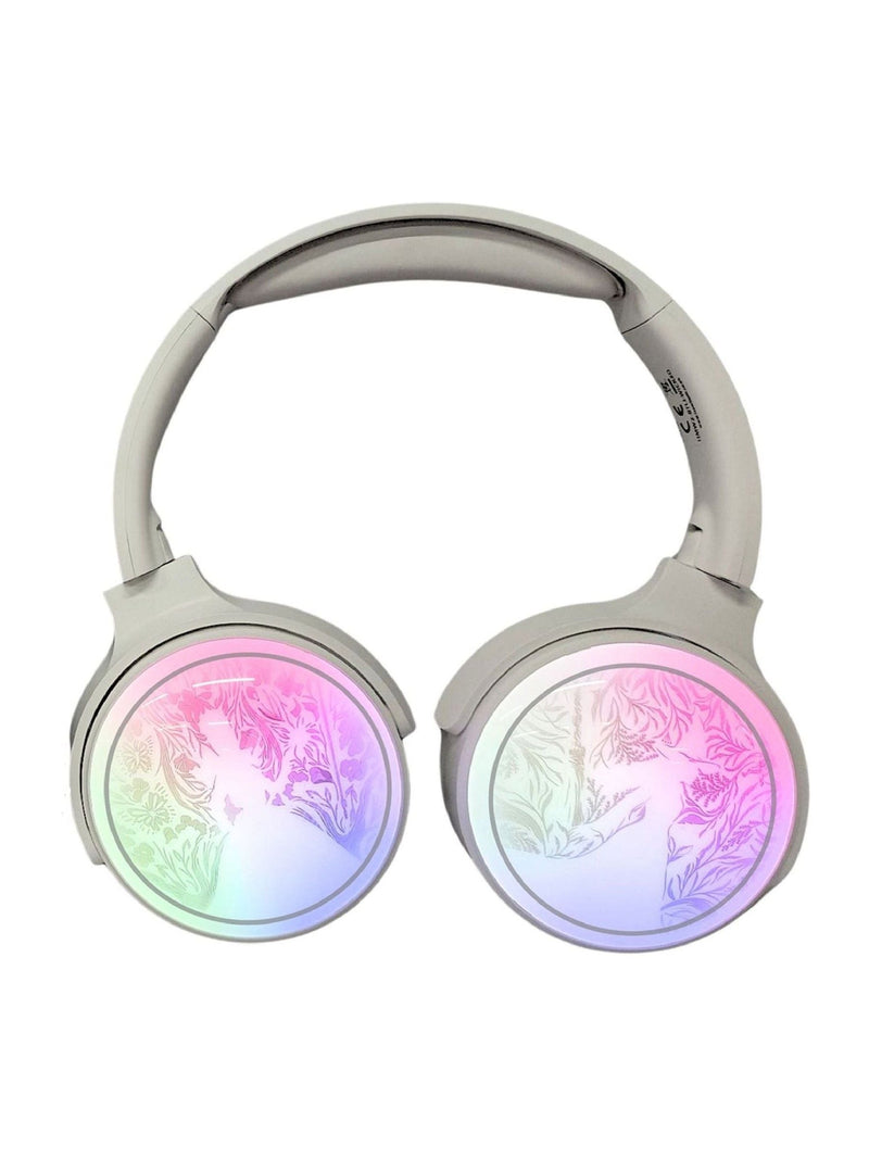 Wicked white light-up Bluetooth headphones, imported from the UK