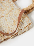 Accessorize mother of pearl raffia handbag, imported from the UK