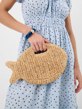Next Accessorize Natural Fish Raffia Clutch Bag- Buy online at McGrocer