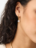 Accessorize gold tone stud and hoop earrings - British product