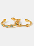 Accessorize gold tone quartz bubble adjustable rings 2 pack (British brand)