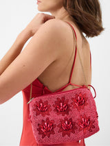 Next Accessorize Pink Floral Bead Embellished Shoulder Bag- Buy online at McGrocer
