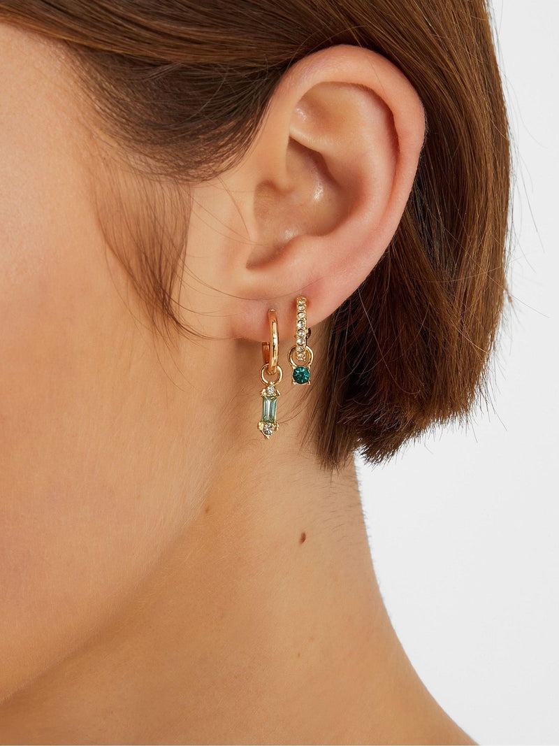 Accessorize gold tone stud and hoop earrings 5 pack - British product