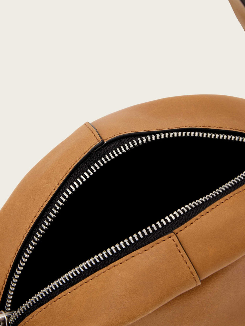 AllSaints brown Rosalie Arc cross-body bag (British brand)