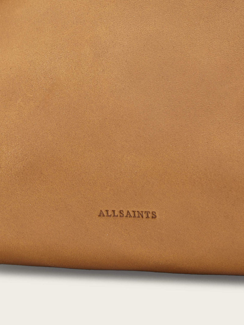 AllSaints brown Rosalie Arc cross-body bag (British brand)