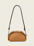 AllSaints brown Rosalie Arc cross-body bag (British brand)