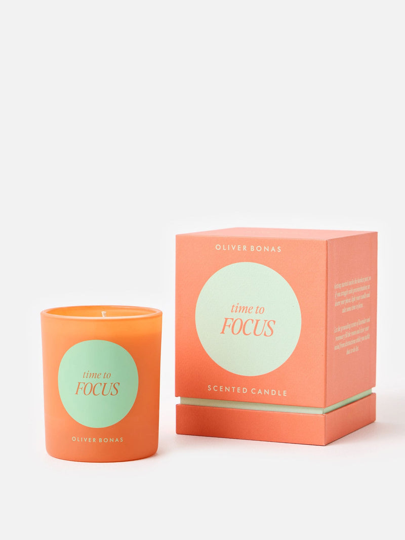 Oliver Bonas lavender scented candle 9cm, imported from the UK