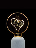 Oliver Bonas heart LED light bulb E27 (British brand)