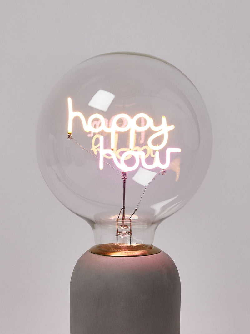 Oliver Bonas Happy Hour LED bulb 17cm - British product